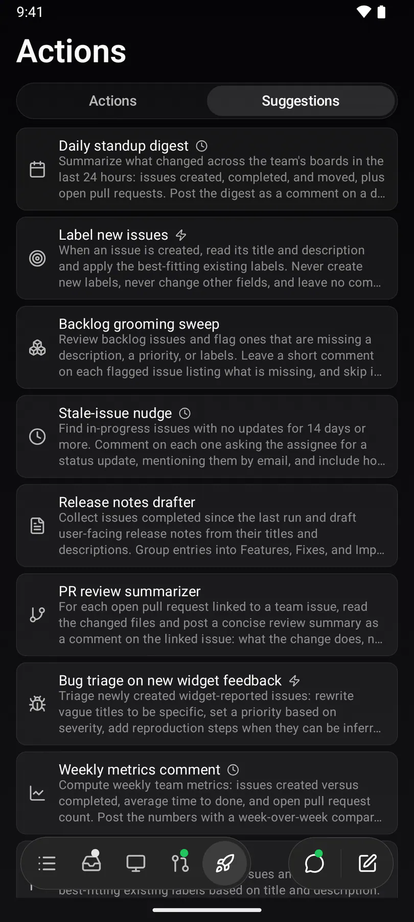 Suggestions on Android