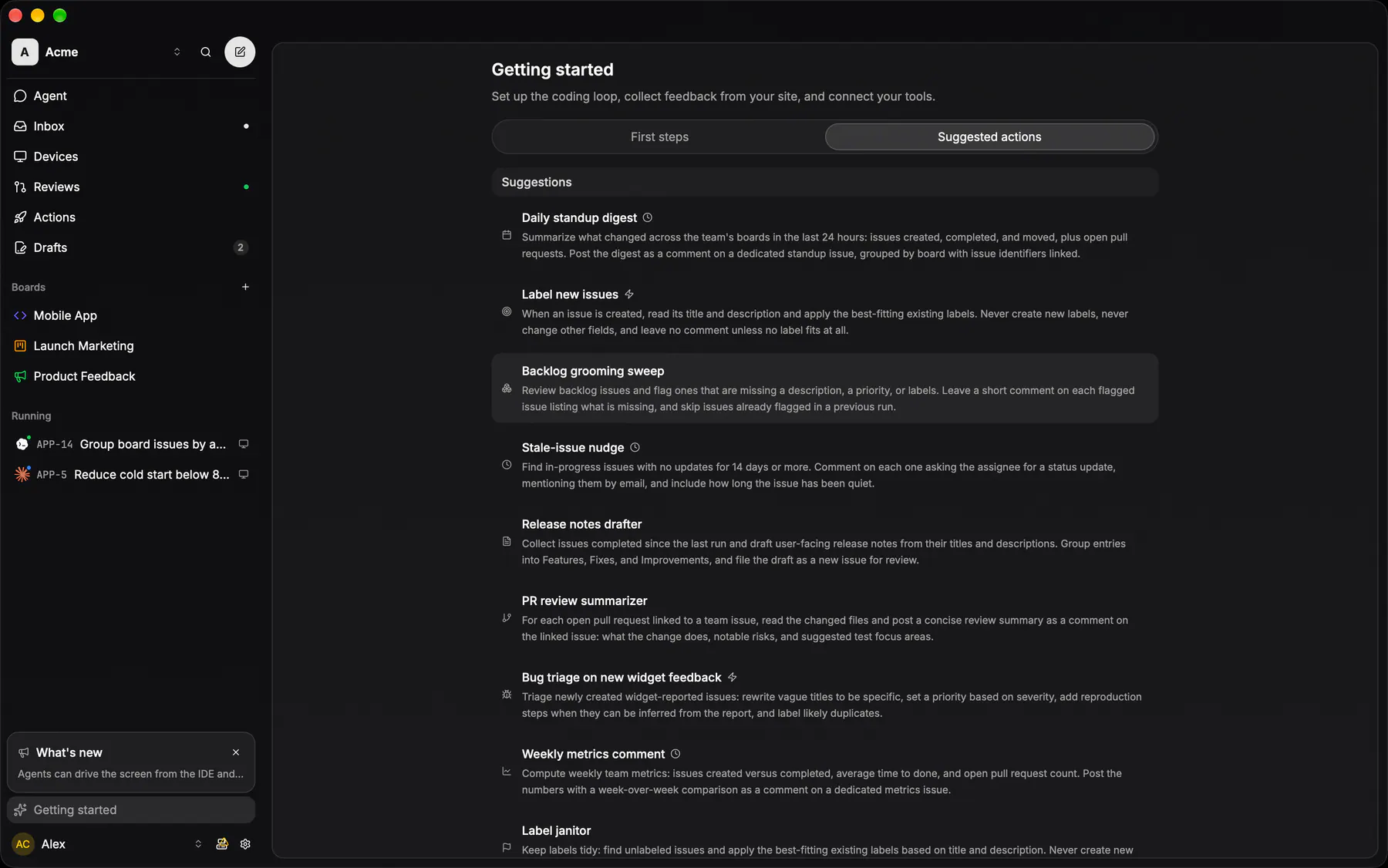 Suggestions on Desktop