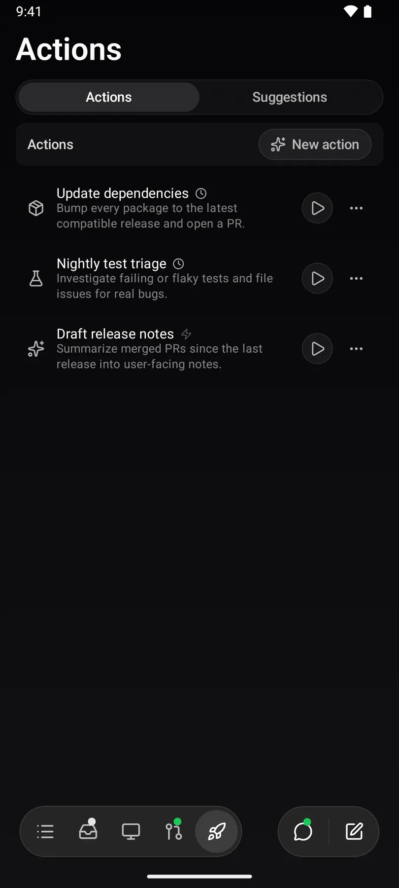 Actions on Android