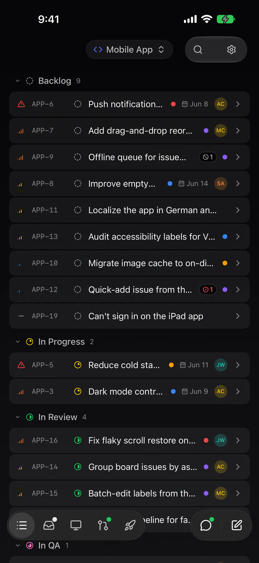 Board on iOS