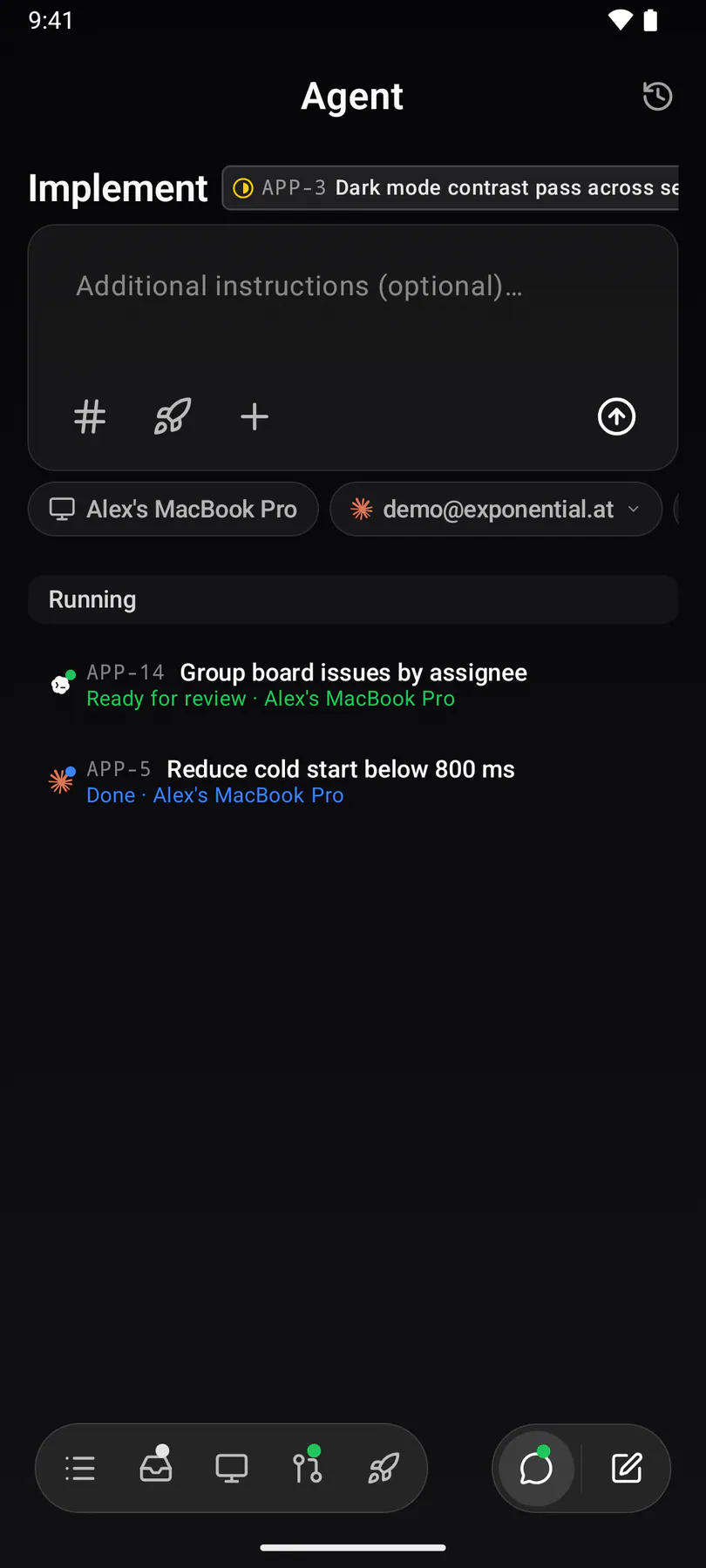 Agent · Issues on Android