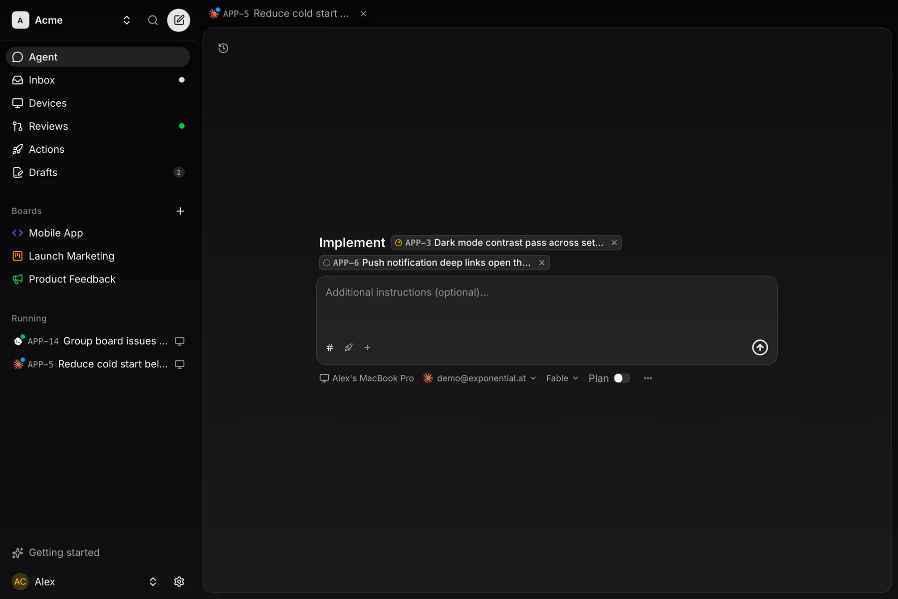 Agent · Issues on Web
