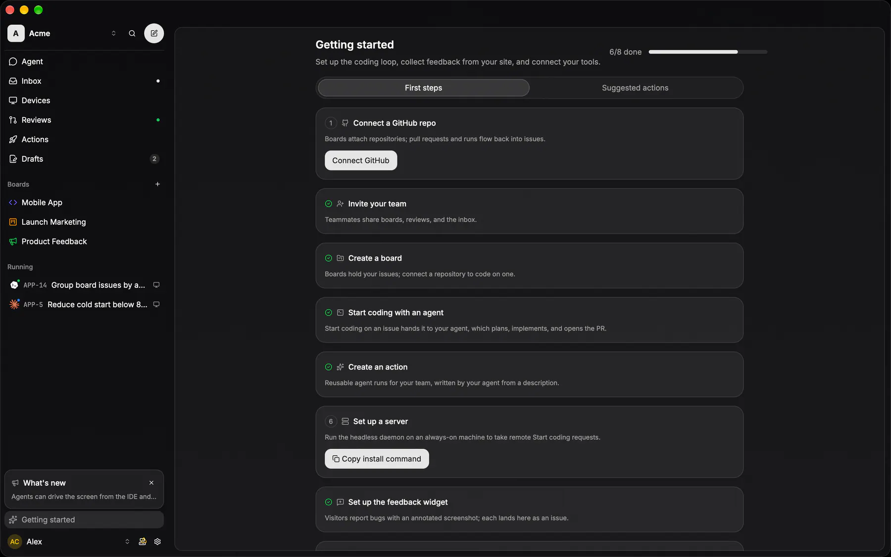 Getting started on Desktop
