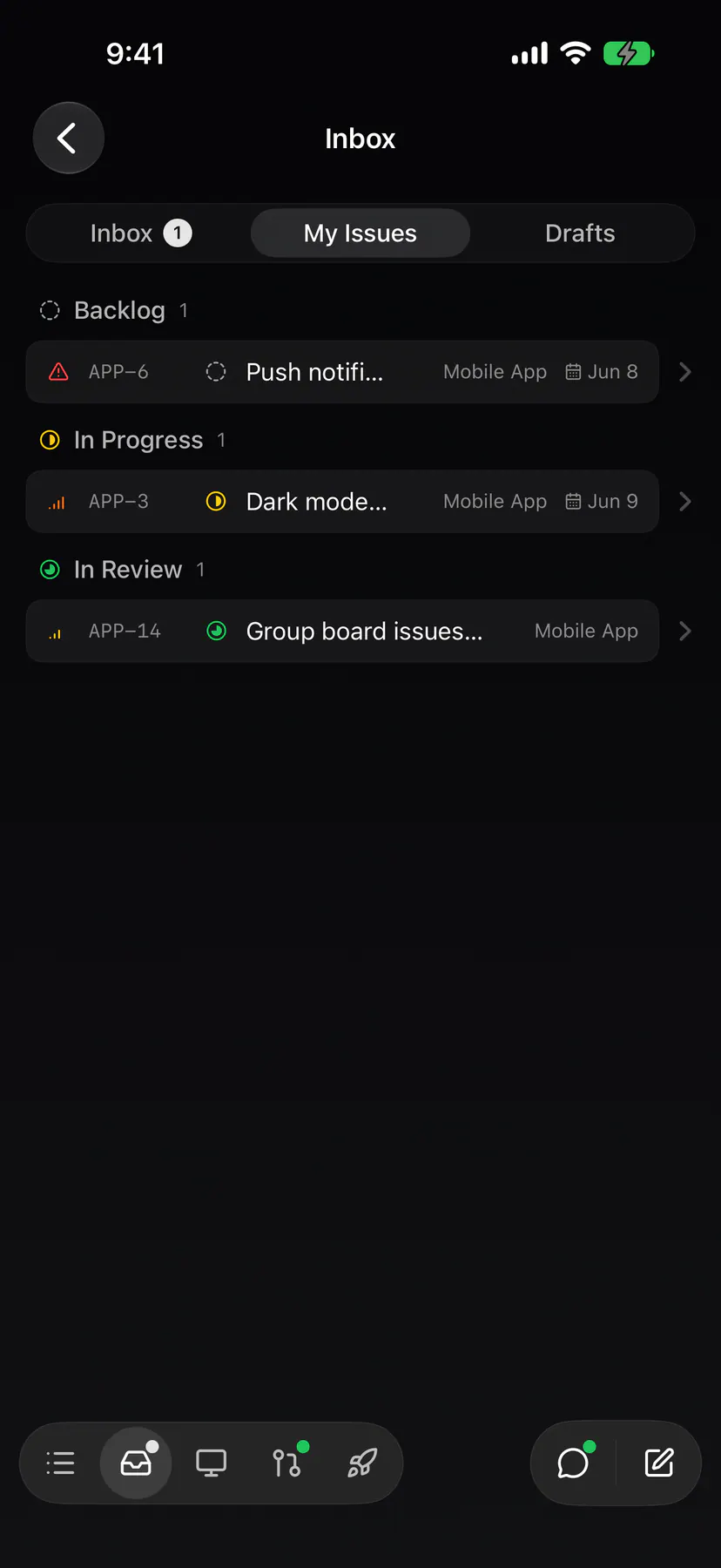 My issues on iOS