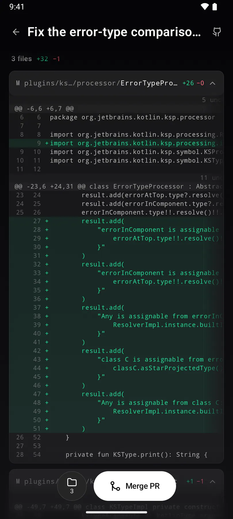Run changes on Android