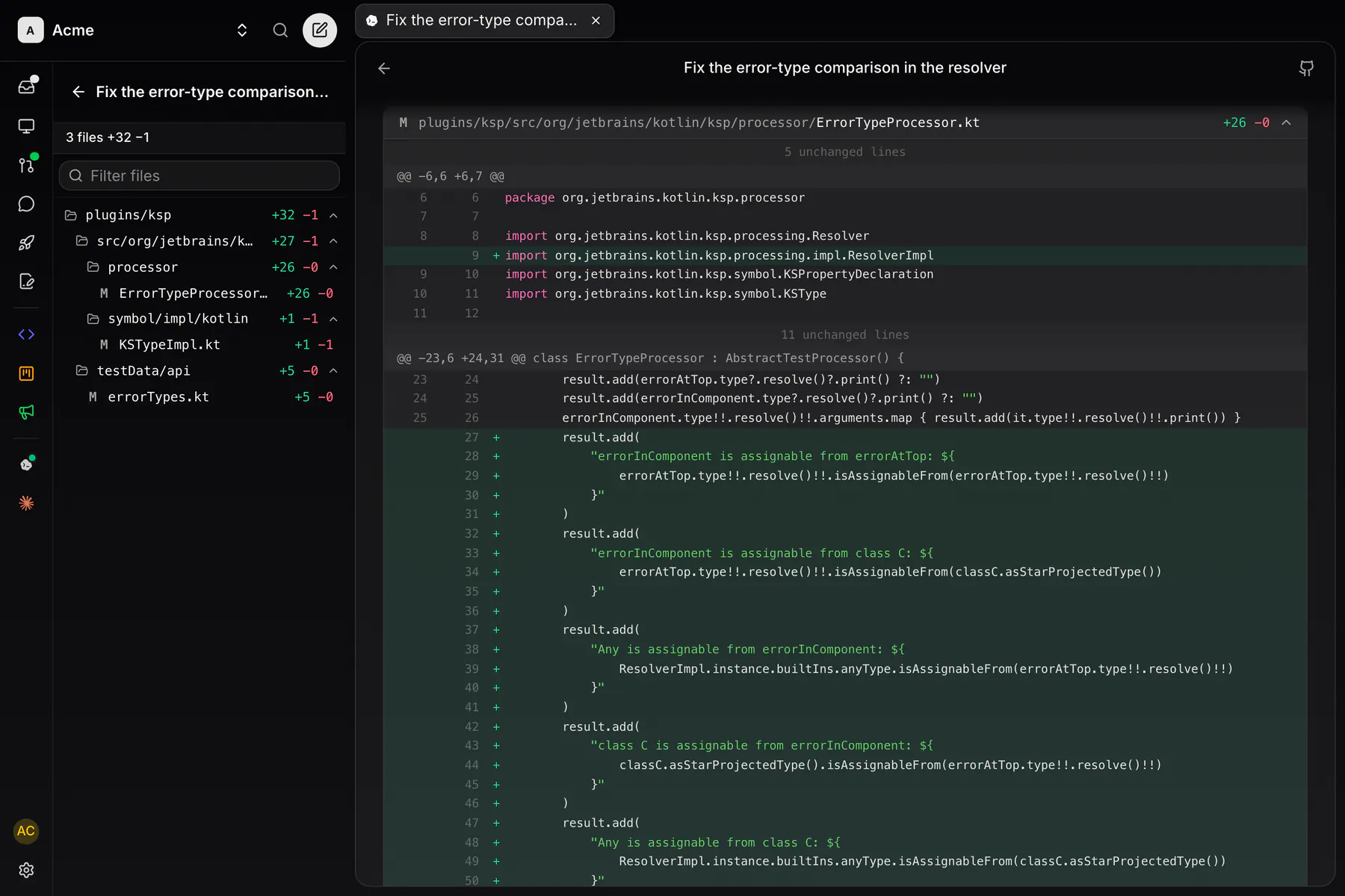 Run changes on Web