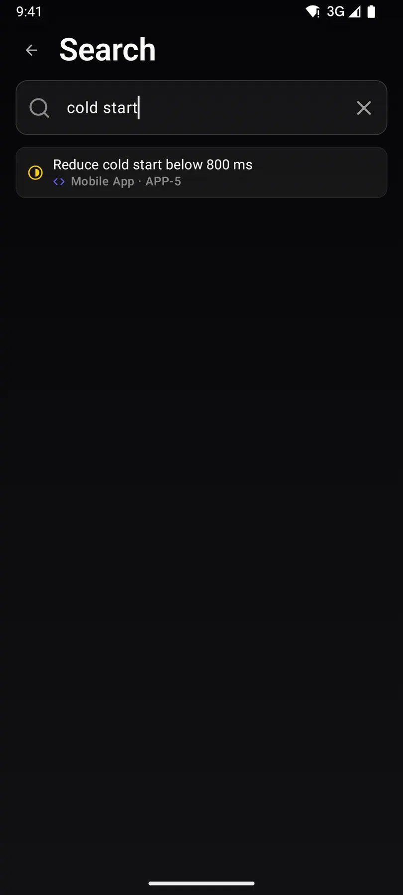 Search on Android