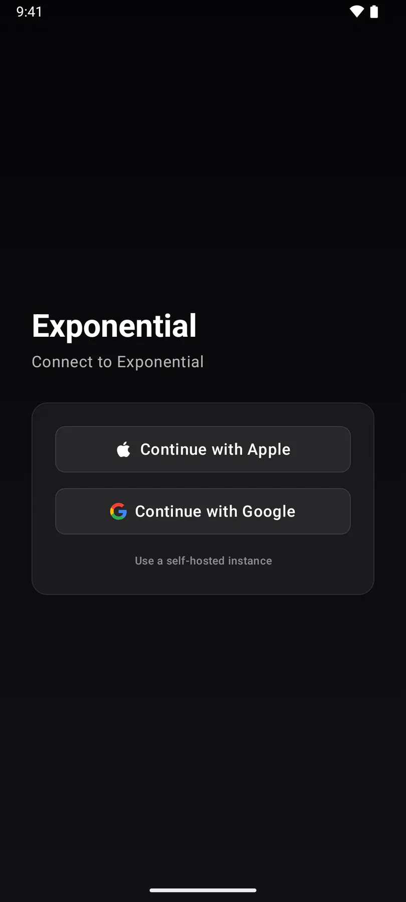 Sign in on Android