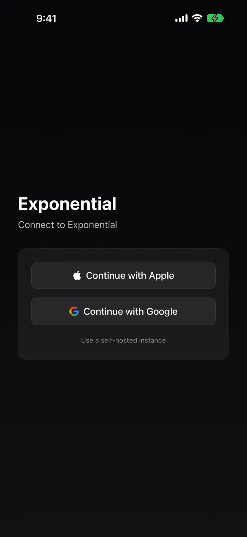 Sign in on iOS