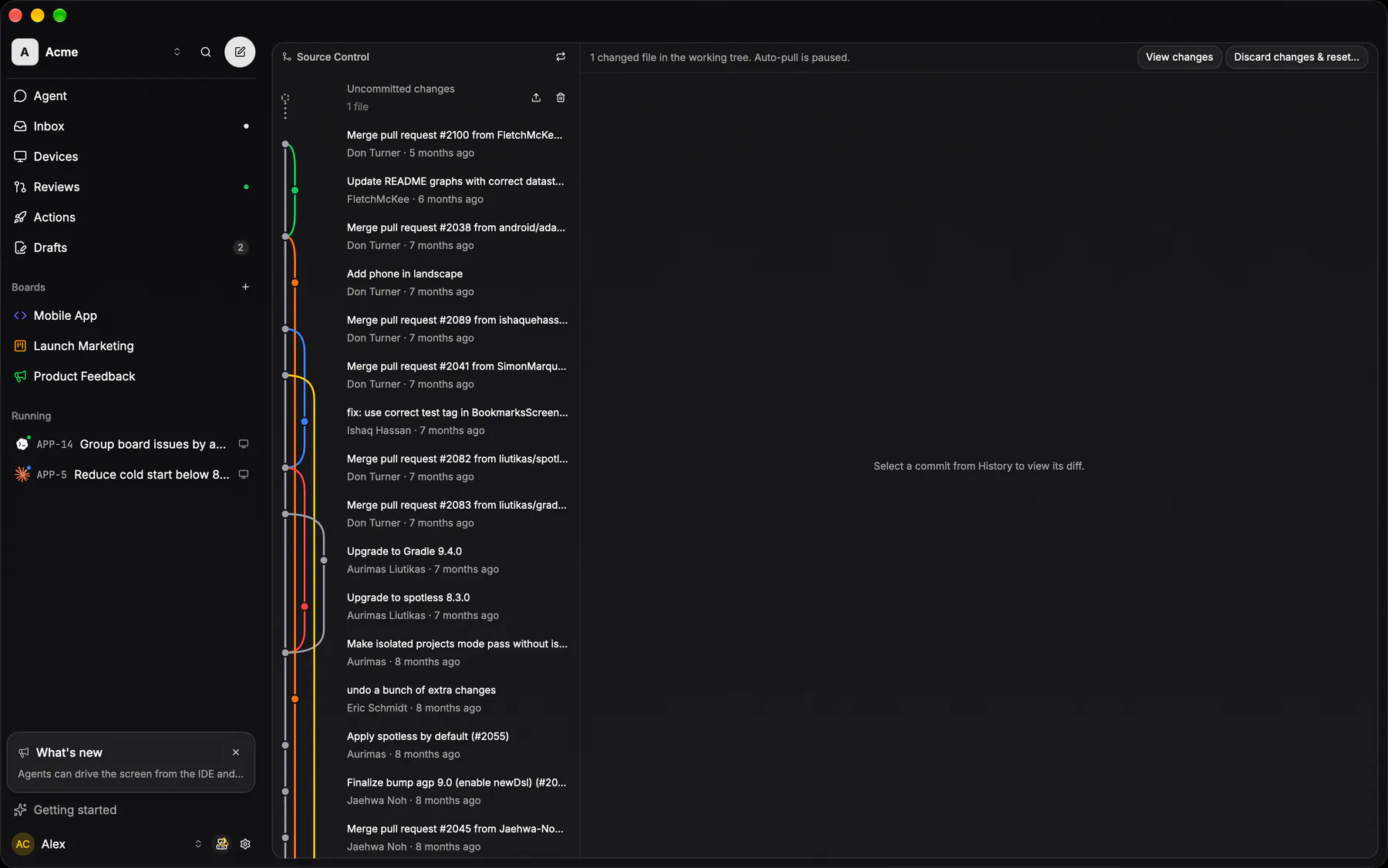 Source control on Desktop